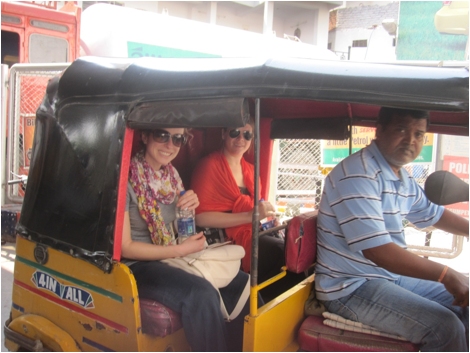In the spirit of embracing the culture, we left our hotel and secured two rickshaws to transport us to LifeSpring.